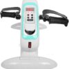 XJZHANG Ejercitador De Pedales para Debajo del Escritorio - Mini Bicicleta De Ejercicio Portátil para Entrenamiento De Piernas/Brazos, Ejercitador De Pedales para Personas Mayores con Pantalla LCD