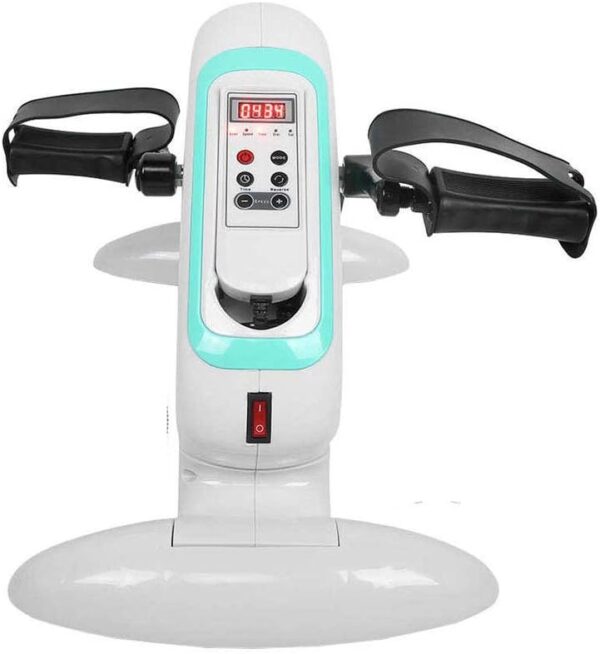 XJZHANG Ejercitador De Pedales para Debajo del Escritorio - Mini Bicicleta De Ejercicio Portátil para Entrenamiento De Piernas/Brazos, Ejercitador De Pedales para Personas Mayores con Pantalla LCD