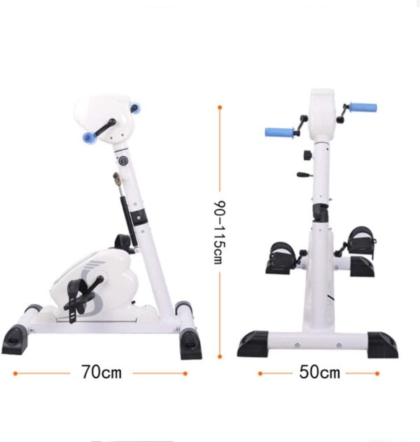 Ejercitador de pedales eléctricos Ancianos Extremidades superiores e inferiores Entrenador de pedales Bicicleta de ejercicio Carrera Hemipléjica Brazo y rodilla Ciclo de pierna Bicicleta Rehabilitac - Image 6
