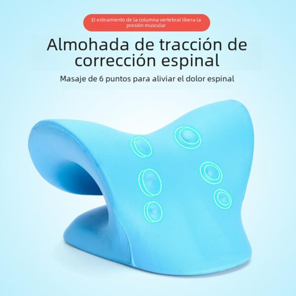 MOANATURA Masajeador Cervical. Almohada para Alivio del Dolor de Cervicales, Cuello y Hombros. Almohadilla Relajante de Tracción Cervical. Cojín para Estirar, Relajar y Traccionar el Cuello. (Rosa) - Image 6