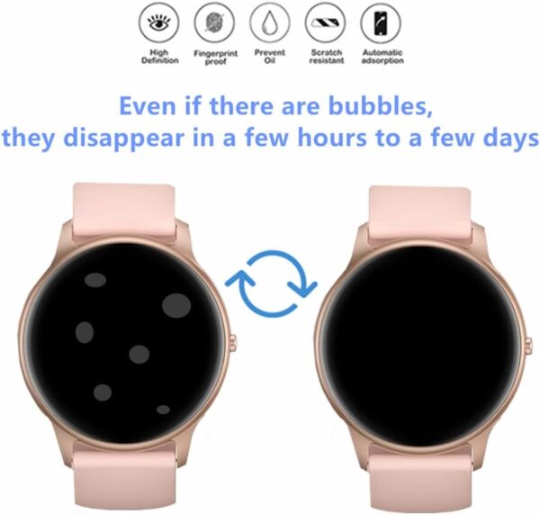 MIHENCE Protector de pantalla para reloj inteligente SR1 de 1,32 pulgadas, TPU HD, protector de pantalla compatible con Parsonver SPROD1 Smartwatch [ 6 unidades] - Image 2