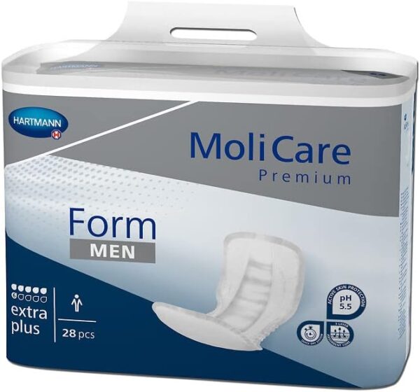 MoliCare Premium Form MEN 6 gotas para incontinencia media: alta seguridad, protección extra contra fugas y discreción para hombres, 32 unidades - Image 7