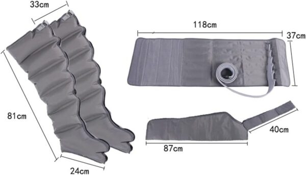 Compresor De Aire Masajeador, Equipo de Presoterapia Profesional Útil para la Circulación Corporal y la Relajación, con Cámara De 6 Cavidades para El Alivio del Dolor Muscular - Image 2