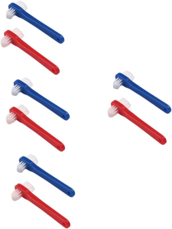 DOITOOL 8 Piezas Cepillo De Falso Cepillo De Limpieza De Dentaduras Postizas Duras Cepillos De A Granel Cepillos De Manual Cepillos De Para Adultos Cuidado
