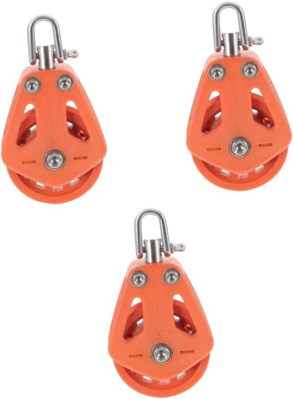 BESPORTBLE 5 Uds Elevación De Polea De Vela Polea De Velero Polipasto Bloque De Polea De Velero Broches De Plástico Herramienta Rotativa Tambor De Plástico Accesorios De Polea De Velero