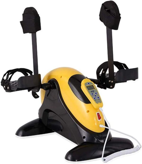 Sywlwxkq Ejercitador de Pedal eléctrico para Entrenamiento de rehabilitación de Personas Mayores, máquina de rehabilitación de extremidades Superiores e Inferiores de Bicicleta de Fitness p