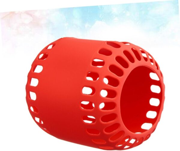 Hemobllo Estuche Protector Cubierta De Silicona Soporte De Escritorio para Altavoz Cubierta Protectora del Altavoz Funda Protectora De Altavoz Rojo Trompeta Inteligente - Image 5