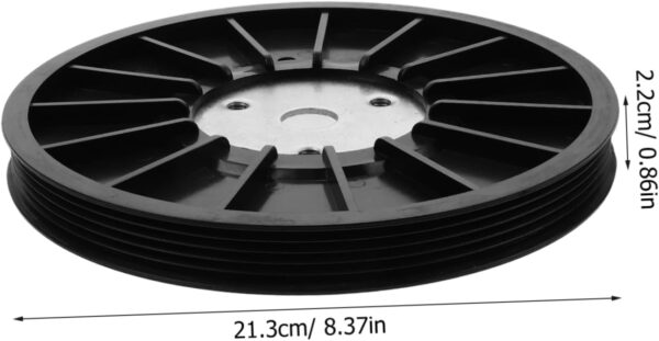 Yardwe Accesorios Para Bicicletas Estáticas Polea De Correa De Bicicleta Estática Rueda De Cinturón De Ciclismo Dinámico Disco De Cinturón De Bicicleta Estática Rueda Motriz Abs - Image 9