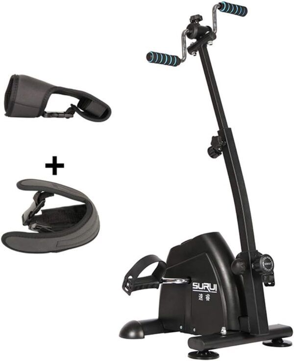 NMDCDH Bicicleta de rehabilitación, Ejercitador de Pedal portátil Superior e Inferior Ajustable, Equipo de Gimnasia para Personas Mayores y Mayores, Bicicleta estática de Pedal