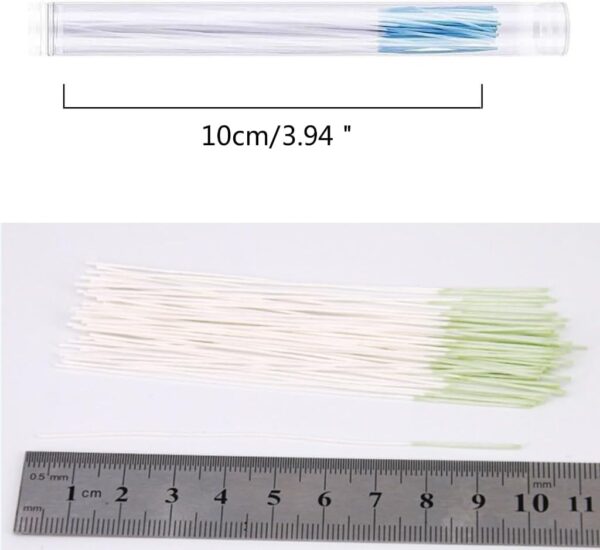 Pjeghbvop 360 piezas de limpiador de agujeros de oído, línea de limpieza para el cuidado de la perforación de postes, herramienta de cuidado posterior de los aretes - Image 6