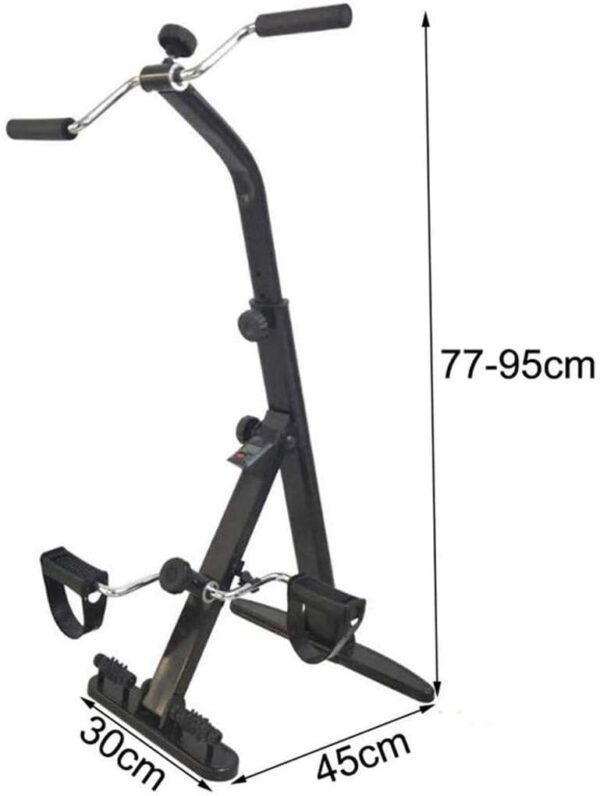 Sywlwxkq Bicicleta estática Plegable para Brazos y piernas, ejercitador de Pedal portátil, Equipo de Gimnasia, Entrenador de piernas para Ancianos, Miembros Superiores e Inferiores, Entrena - Image 6