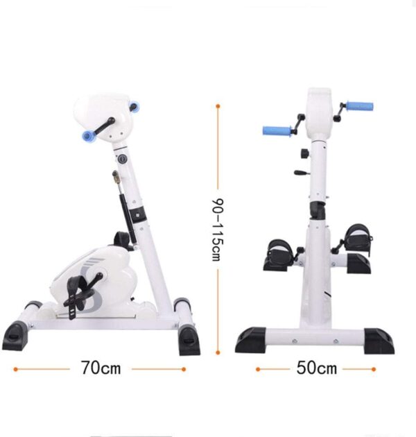MFLASMF Ejercitador de Pedal eléctrico Ancianos Miembros Superiores e Inferiores Entrenador de Pedal eléctrico Mini Carrera Plegable Hemipléjico Rehabilitación de Brazos y Rodillas Equipo - Image 6