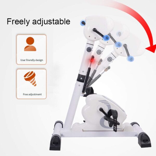LOPZUQLY Ejercitador de Pedales Ejercitador de Pedales eléctrico para Miembros Superiores e Inferiores de Personas Mayores Entrenador de Pedales eléctrico Mini Equipo de Fitness Plegable para rehabil - Image 4