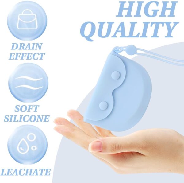 XUZOPIM Caja Ferula Dental De Silicona Caja Ortodoncia Ahorro De Espacio Caja Dentadura Postiza Flexibilidad Fácil Limpieza Caja Ortodoncia Con Agujero De Aire Multifuncional Caja Funda Ortodoncia - Image 2