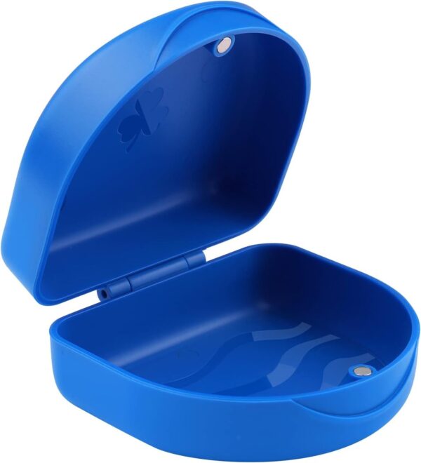 Caja de frenos, caja de frenos, caja de frenos, caja de férulas, para guardar aparatos ortopédicos o dentaduras postizas, 1 caja KFO (azul).