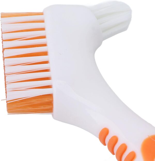 Cepillo de limpieza de dientes postizos, cepillo para dentaduras postizas, cepillo de dientes portátil de doble cara para dentaduras postizas, limpieza efectiva de eliminación de bacterias de la placa - Image 6