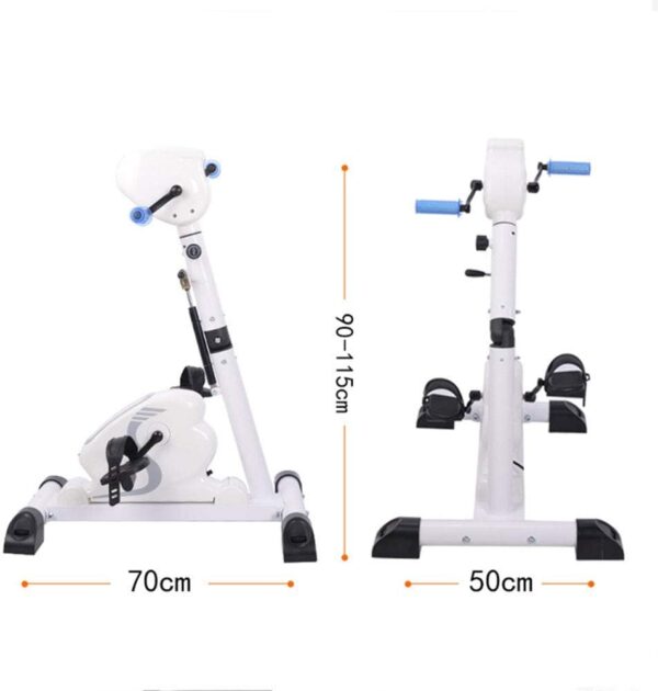 LOPZUQLY Ejercitador de Pedales Ejercitador de Pedales eléctrico para Miembros Superiores e Inferiores de Personas Mayores Entrenador de Pedales eléctrico Mini Equipo de Fitness Plegable para rehabil - Image 6