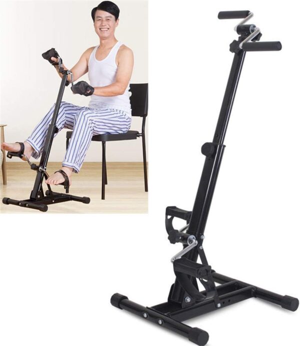 MFLASMF Ejercitador de Pedal - Máquina de pedaleo portátil para Ejercicios de pie, Mano, Brazo y Pierna - Ejercitador de Pedal para Bicicleta
