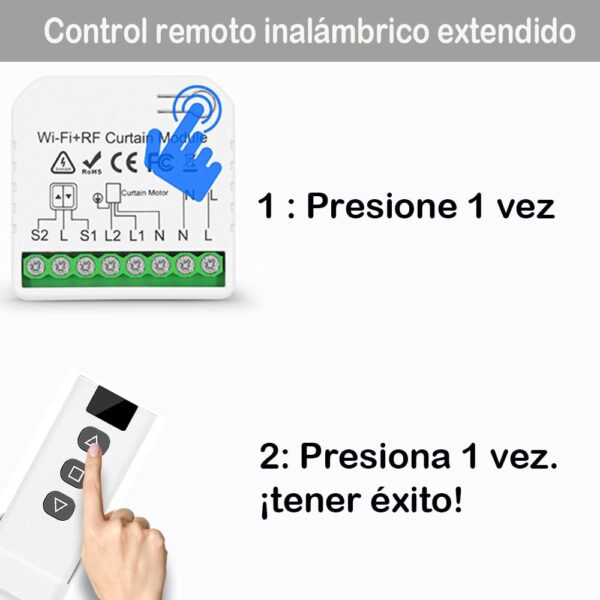 Tedeligo Interruptor De Persianas Por Radio, Receptor De Módulo De Relé Inalámbrico Con Rango De Control Remoto RF De Hasta 100M (3 receptores 1 transmisor) - Image 7