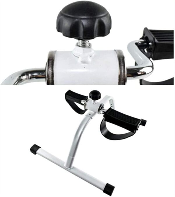 Sywlwxkq Mini Bicicleta estática para rehabilitación de extremidades Inferiores para Personas Mayores, Entrenador de piernas portátil para Bicicletas de Ejercicios en Interiores, Parte infe - Image 5