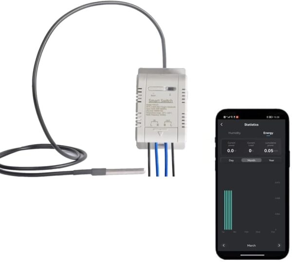 Yueyang Interruptor de Temperatura WiFi 16A TH16 Tuya Inteligente con Sensor de Temperatura Monitor Control Remoto Trabajo con Alexa Google Home +sone - Image 4
