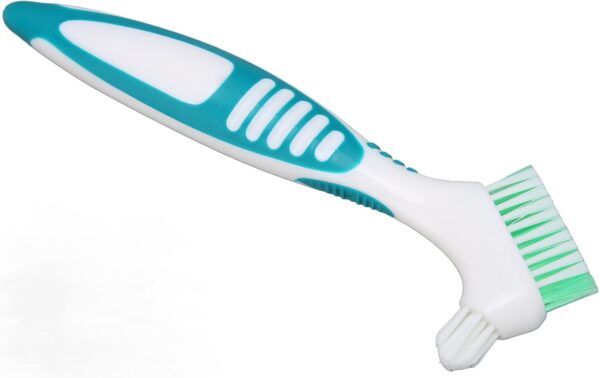 Cepillo para dentaduras postizas, limpieza eficaz cepillo de dientes postizos herramienta profesional de limpieza de dentaduras postizas para hombres y mujeres - Image 7