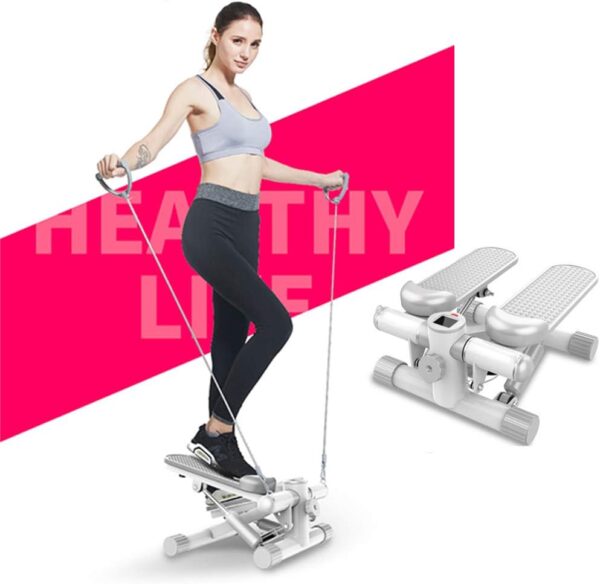 Escalador portátil Escalera Stepper Cintura hidráulica Fitness Twister Pérdida de Peso del hogar Cintura Delgada Máquina de piernas Flacas con Monitor LCD