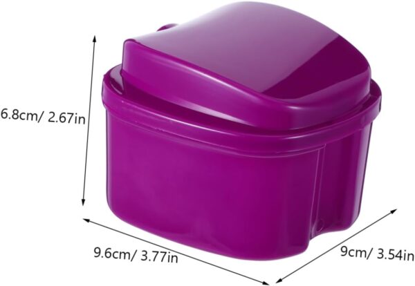 HAPINARY Caja Con Capa De Filtro Diente Falso Saver Brackets Caso De Los Caso De Baño Caso Caso De Los Caso Limpiador Caso Pp - Image 2