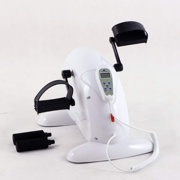 MFLASMF Mini Bicicleta estática eléctrica Pedal ejercitador Mini Bicicleta estática Fisioterapia Bicicleta de Ejercicios Ancianos Ayuda a la Movilidad Entrenamiento Fitness Ejercitador de - Image 2