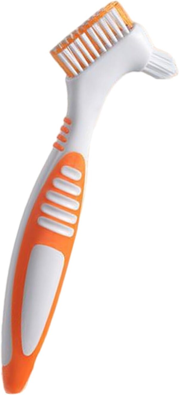 Cepillo de limpieza de dientes falsos, cepillo portátil de doble cara, cepillo de dientes pequeños, cepillo de limpieza de dentaduras postizas - Image 5