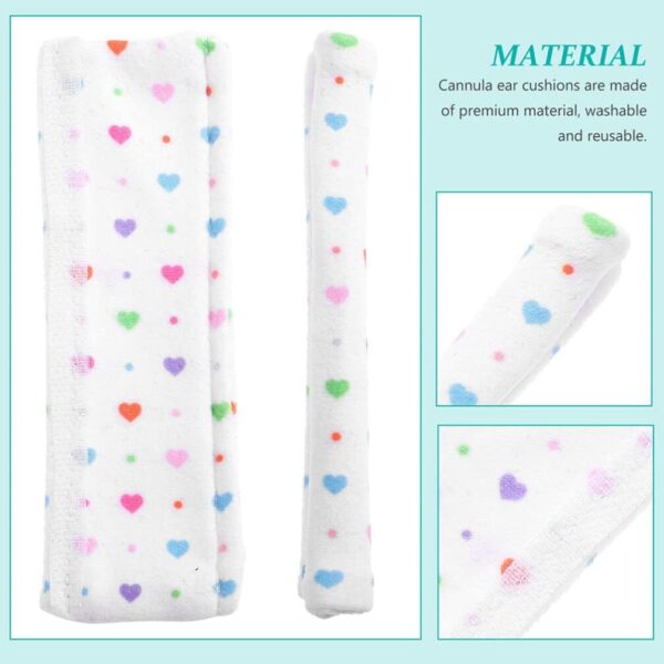 Healvian 2 pares de cánula nasal almohada para el oído suave de oxígeno oído almohadilla tubo de oxígeno almohada cánula envoltura protección para el oído oxígeno nasal cubierta del oído - Image 5
