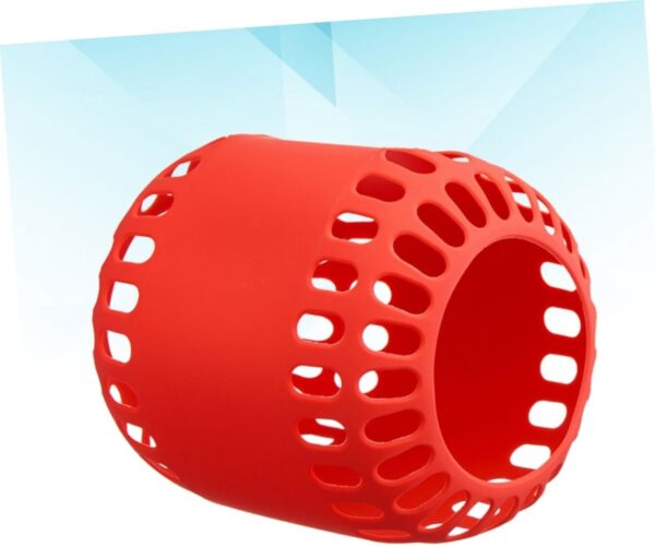 Hemobllo Estuche Protector Cubierta De Silicona Soporte De Escritorio para Altavoz Cubierta Protectora del Altavoz Funda Protectora De Altavoz Rojo Trompeta Inteligente - Image 2