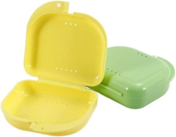 Dental Los Dientes Falsos Appliance Contenedores Cajas de Almacenamiento Caja de la Caja de la dentadura del baño de Maquillaje Organizador Color al Azar - Image 3