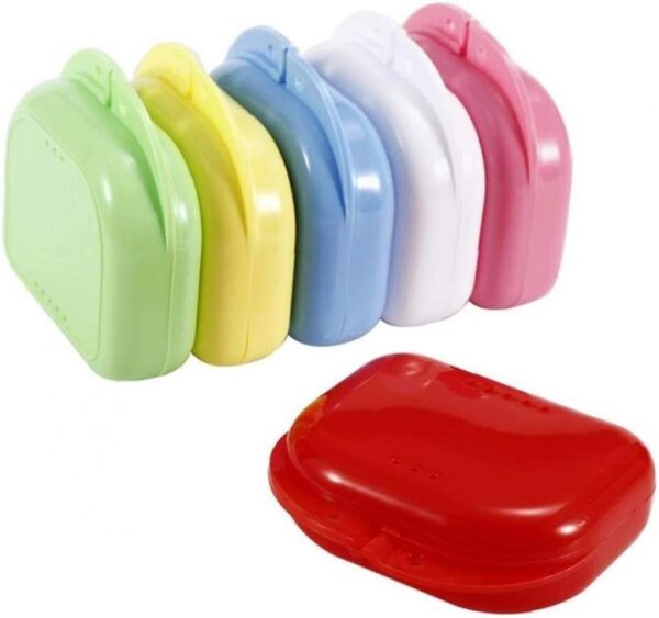 Dental Los Dientes Falsos Appliance Contenedores Cajas de Almacenamiento Caja de la Caja de la dentadura del baño de Maquillaje Organizador Color al Azar - Image 6