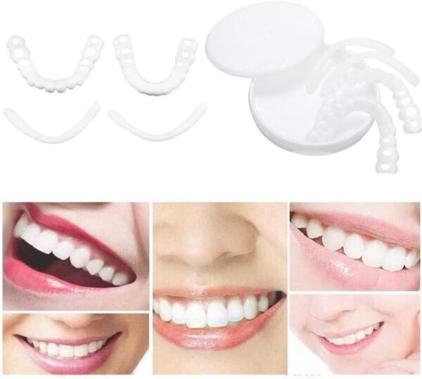 Ulat 2 Pares (dentadura Superior e Inferior) Dentadura Superior e Inferior Instant Fit Flex Cosmetic Teeth Dentadura Dental Top carilla cosmética - Image 3