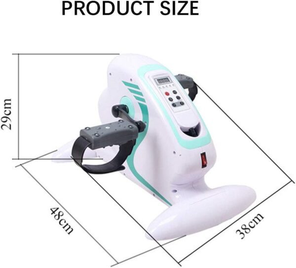 XJZHANG Ejercitador De Pedales para Debajo del Escritorio - Mini Bicicleta De Ejercicio Portátil para Entrenamiento De Piernas/Brazos, Ejercitador De Pedales para Personas Mayores con Pantalla LCD - Image 7