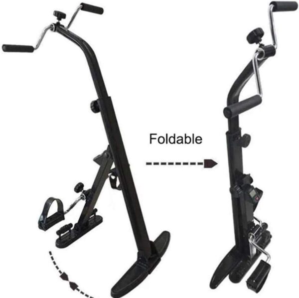 Sywlwxkq Bicicleta estática Plegable para Brazos y piernas, ejercitador de Pedal portátil, Equipo de Gimnasia, Entrenador de piernas para Ancianos, Miembros Superiores e Inferiores, Entrena - Image 8