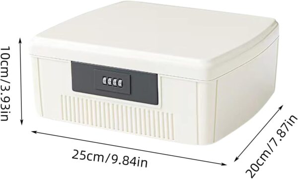 JUMBENA Caja de almacenamiento portátil de 2 capas con cerradura de combinación, 25 × 20 × 10 cm, caja de primeros auxilios, caja de medicamentos, organizador de medicina, caja de almacenamiento de - Image 7
