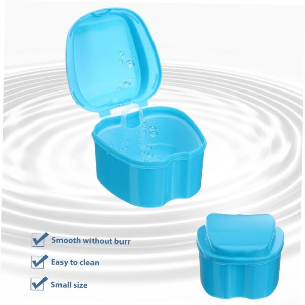 HAPINARY Caja De Limpieza De 5 Uds Contenedor De Viaje Limpiador De Tabletas Soporte De Baño Soporte Portátil Para Cepillo De Cesta + Caja Azul - Image 6