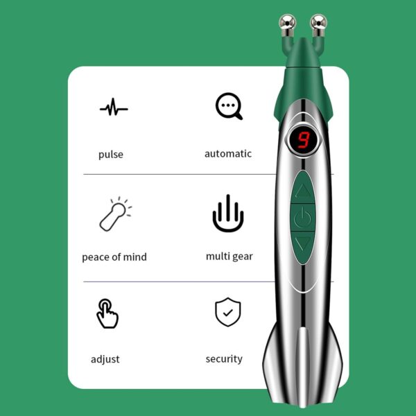 Pluma De Energía De Acupuntura, Pluma De Acupuntura Eléctrica, Relajación Muscular Portátil, Malestar, Alivia La Pluma De Masaje Multifunción También Para Hombres Y Mujeres - Image 3