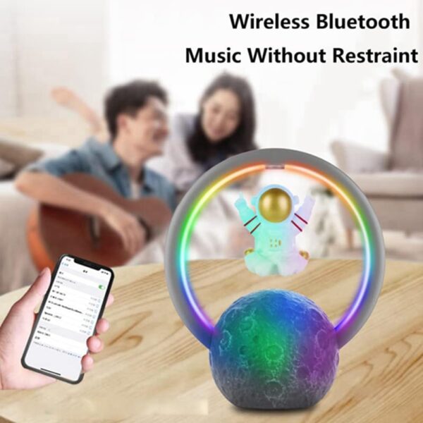 Jialouboo Altavoz Bluetooth de astronauta suspendido, adornos para el hogar, altavoz Bluetooth para exteriores - Image 7