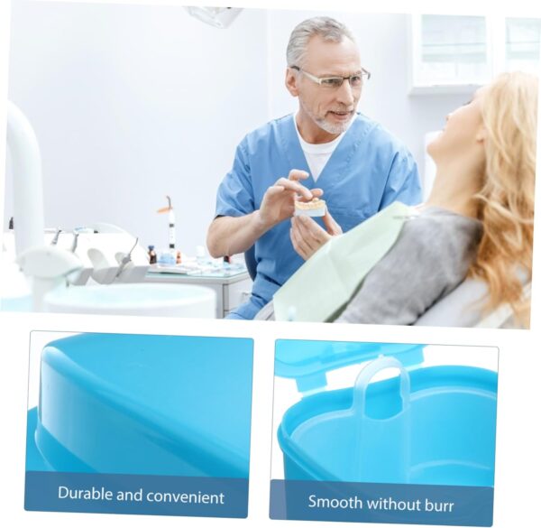 HAPINARY Caja De Limpieza De 5 Uds Contenedor De Viaje Limpiador De Tabletas Soporte De Baño Soporte Portátil Para Cepillo De Cesta + Caja Azul - Image 3