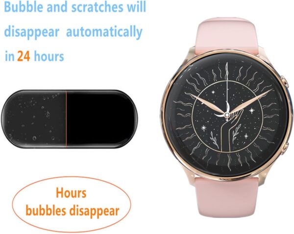 Frgnie RUXINGX - Protector de pantalla compatible con reloj inteligente RUXINGX para mujer de 1,39 pulgadas (6 unidades) flexible TPU protector de pantalla, compatible con reloj inteligente Fitonme - Image 5