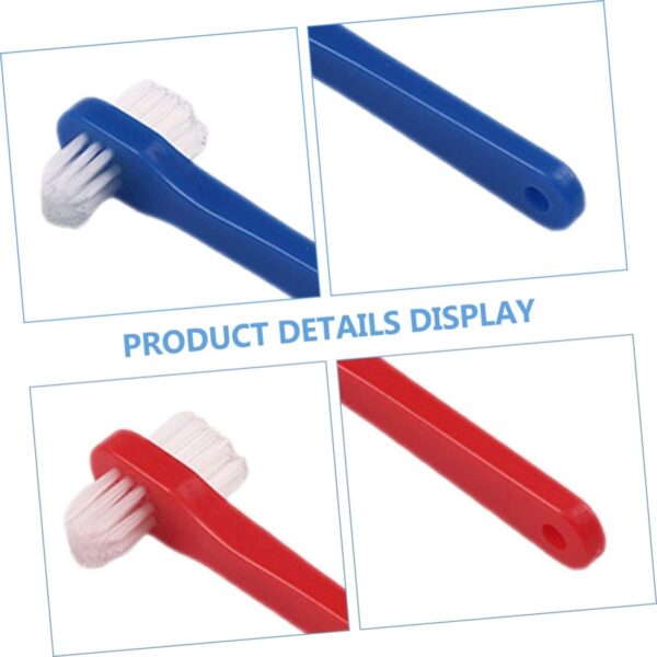 Healeved Cepillo De Frenos 4 Piezas Cepillo De Falso Limpiador De Cepillos De Prótesis Parcial Cepillos De Para Dentaduras Postizas Pasta De Duro Apéndice Cuidado Páginas Limpiador Bucal - Image 6