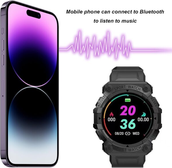 Nicoone Pulsera inteligente con pantalla táctil a color de 0.96 pulgadas, monitor de frecuencia cardíaca, monitor de actividad, podómetro, reloj - Image 3