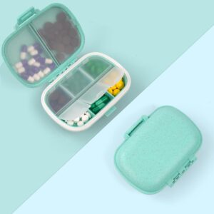 ACWOO Pastillero Caja, Caja de Pastillas con 8 Compartimentos, Pastillero Portá...