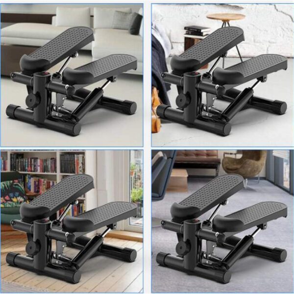 Dbtxwd Mini Fitness Paso A Paso Hidráulico, Máquina De Ejercicios Cardiovasculares Paso A Paso con Pantalla LED Multifunción para Principiantes Y Entrenadores - Image 3