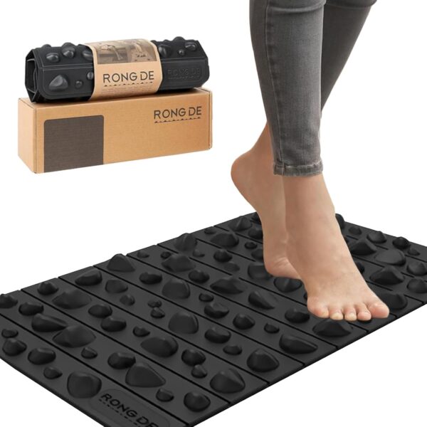 iLivin Masajeadores de Pies, Alfombrilla Masajeadora de Pies, Foot Massager Mat, Mejora la Circulación Sanguínea, Alfombra Antifatiga para Cocina, Baño y Trabajo, Reflexología Podal, 30 x 50 cm