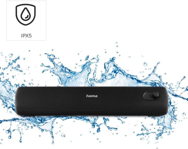 Hama | Altavoz Bluetooth (Resistente al Agua, IPX5, Altavoz Potente, Batería Duradera) Color Negro - Image 5