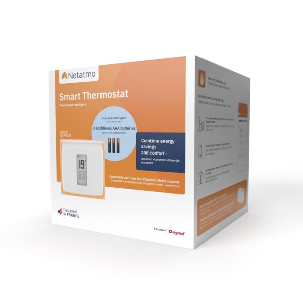 NETATMO Termostato inteligente y conectado de ahorro de energía, WiFi, controla la calefacción de forma remota mediante la aplicación|Compatible con Calderas Individuales, NTH01-AMZ - Image 5